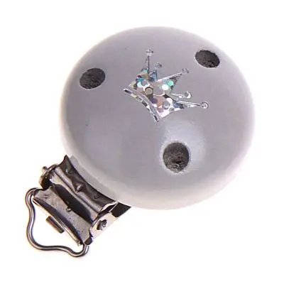 Motif clip glitter crown light gray 0 in stock 