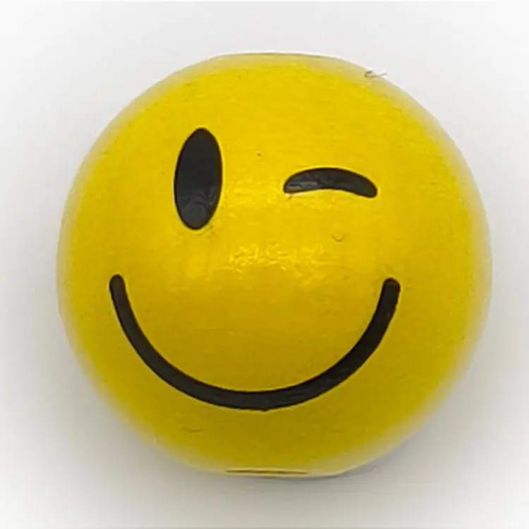 Smiley motif bead winking 373 in stock 