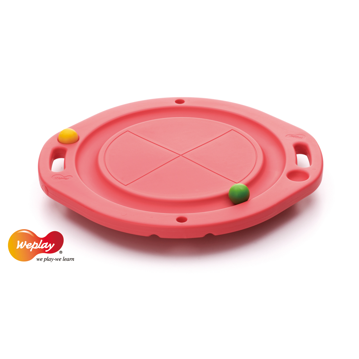 Kinderspielzeug, Puzzlespielteller, Runde Spielfläche, WePlay, Bunte Kugeln