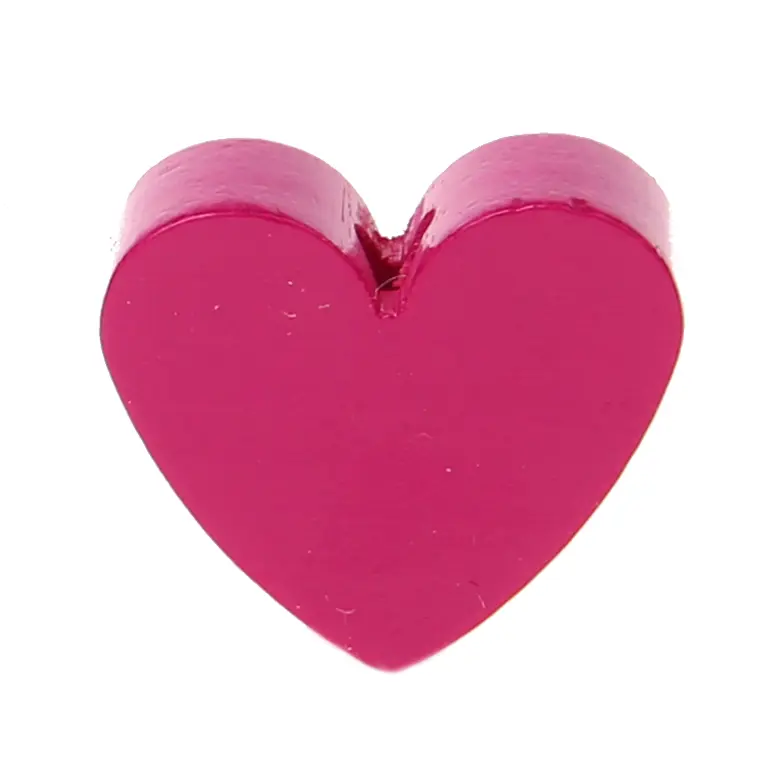 Heart motif bead (mini) dark pink 582 in stock 
