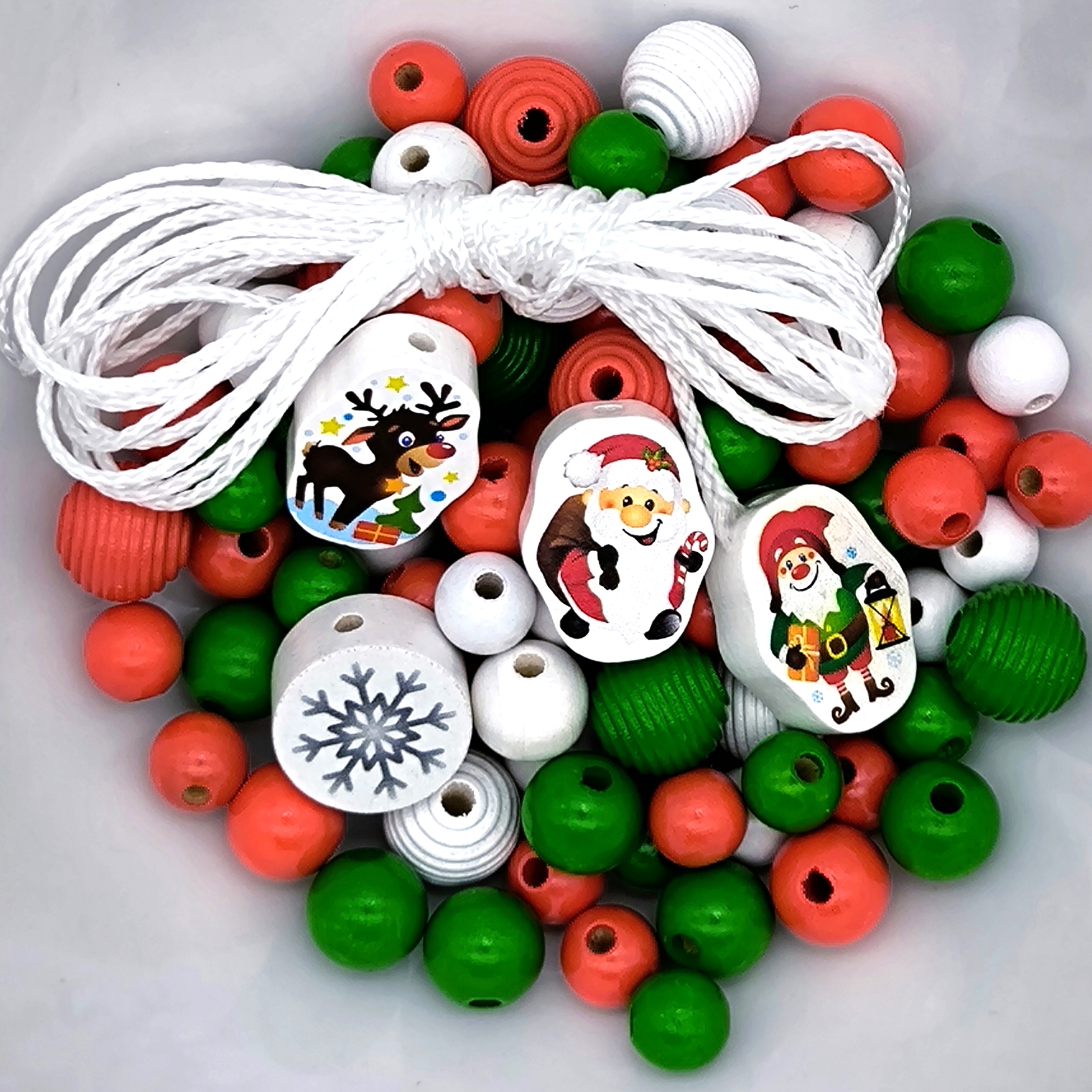 Weihnachtlicher Perlenmix