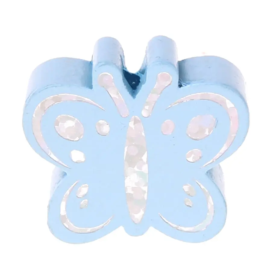 Motif bead butterfly glitter baby blue 726 in stock 
