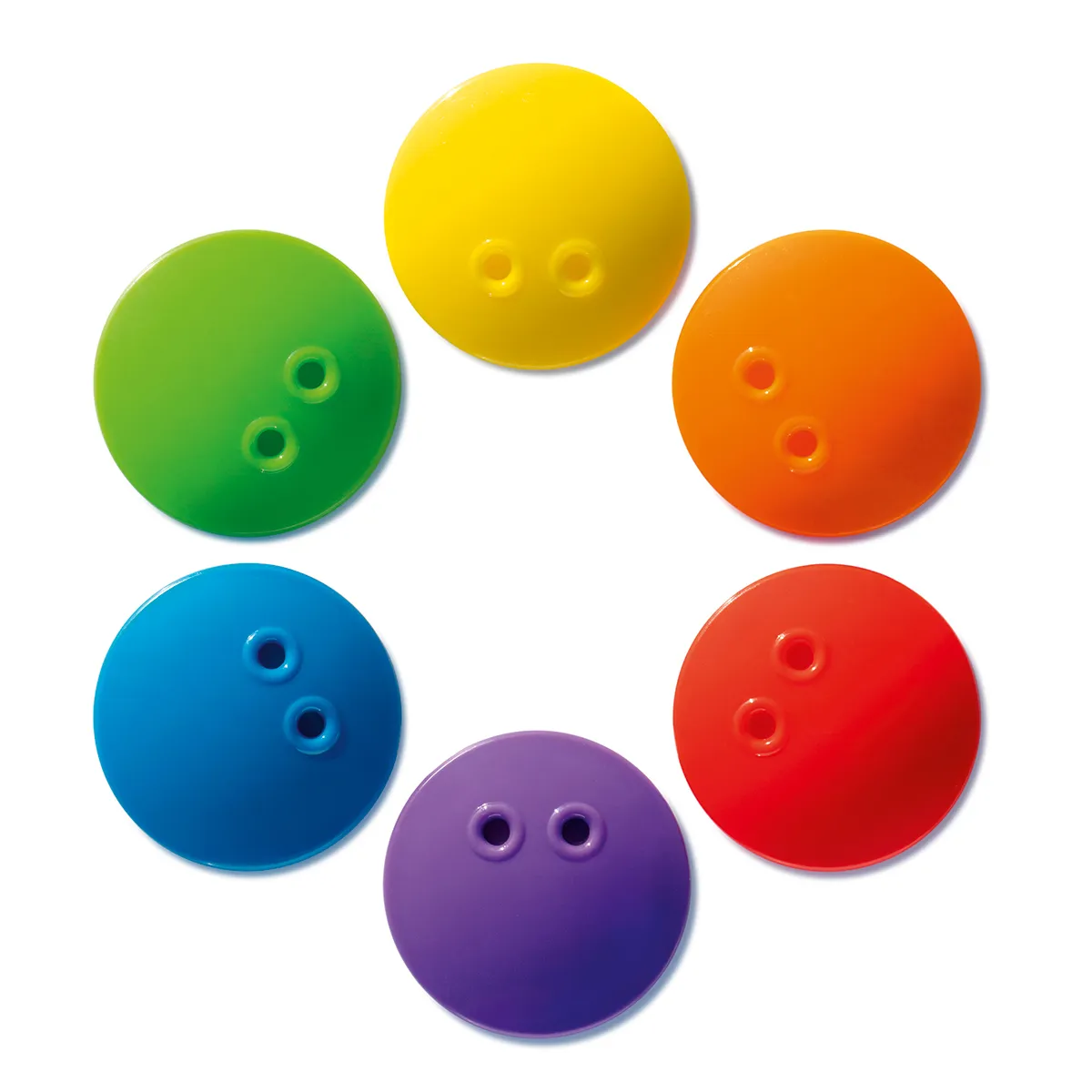 button, colored buttons, plastic, round, multicolor, Knopf, Garnitur, 7 Farben, Bunte Knöpfe, Kunststoffknöpfe