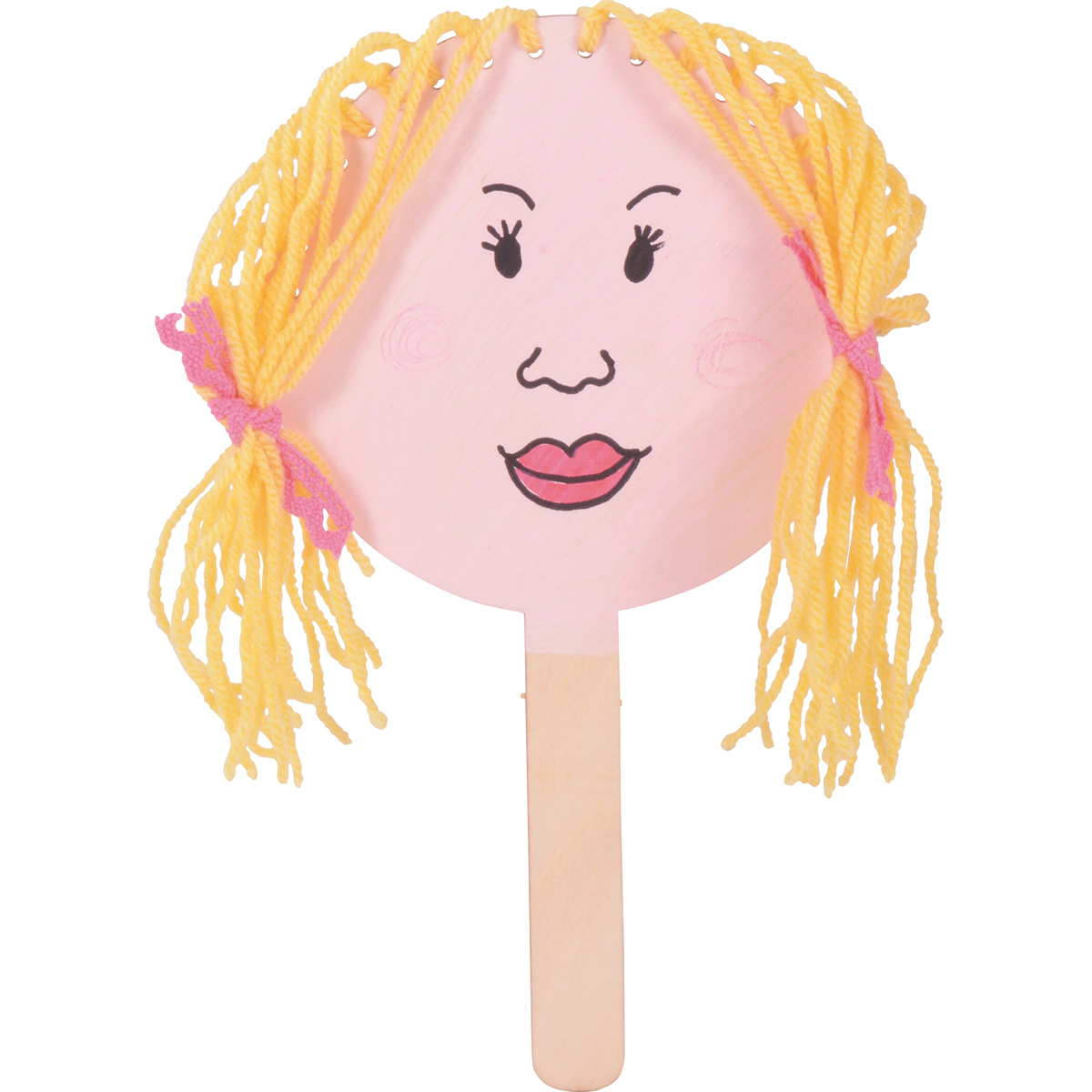 Puppe, Hutspone, Lippenstift, Gesicht, Stockfigur