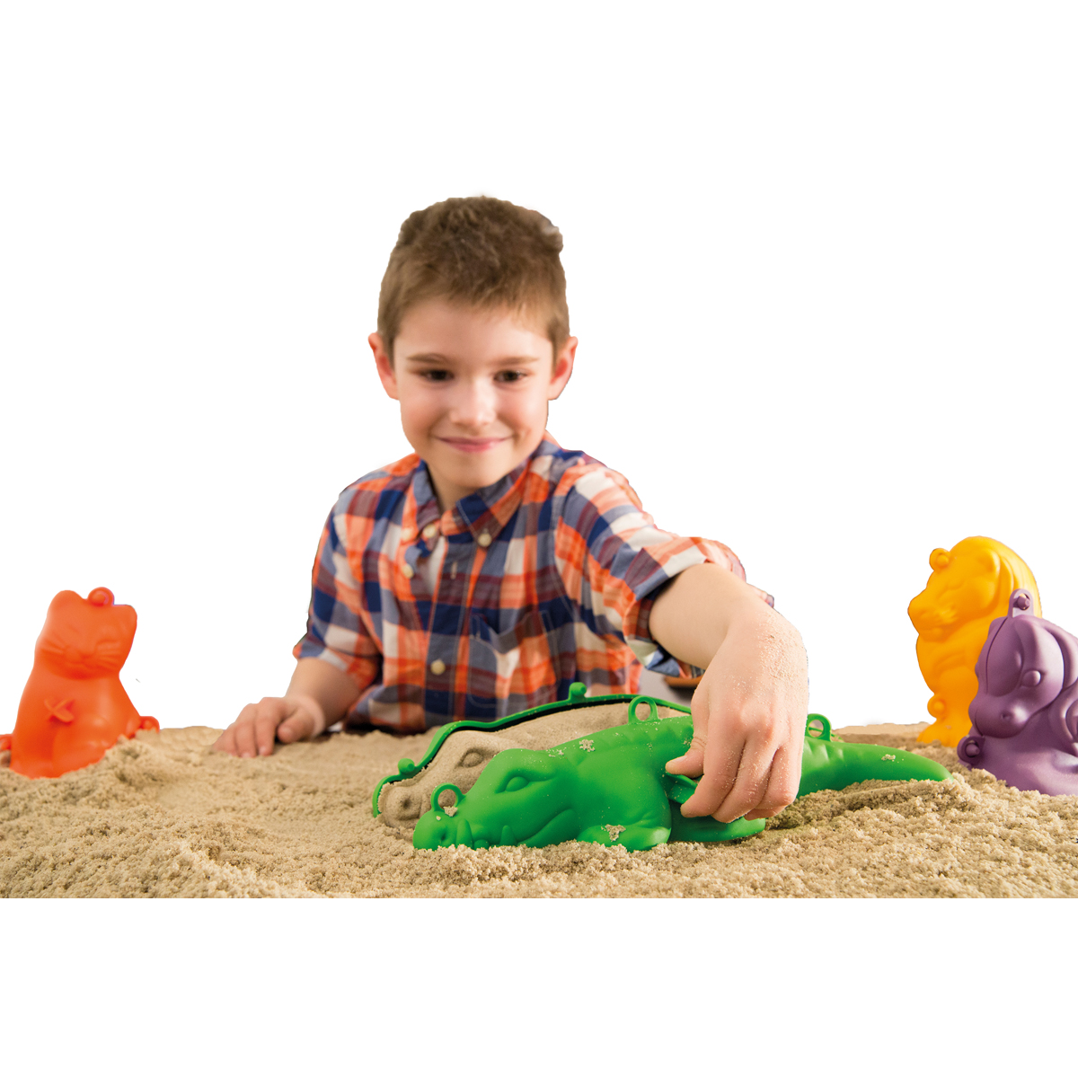 Sandspiel, Spielsand, Kinderspielzeug, Krokodille Spielzeug, Schaufel-Set