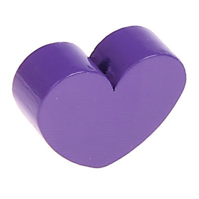 Motif bead shaped bead heart large purple 1193 in stock 
