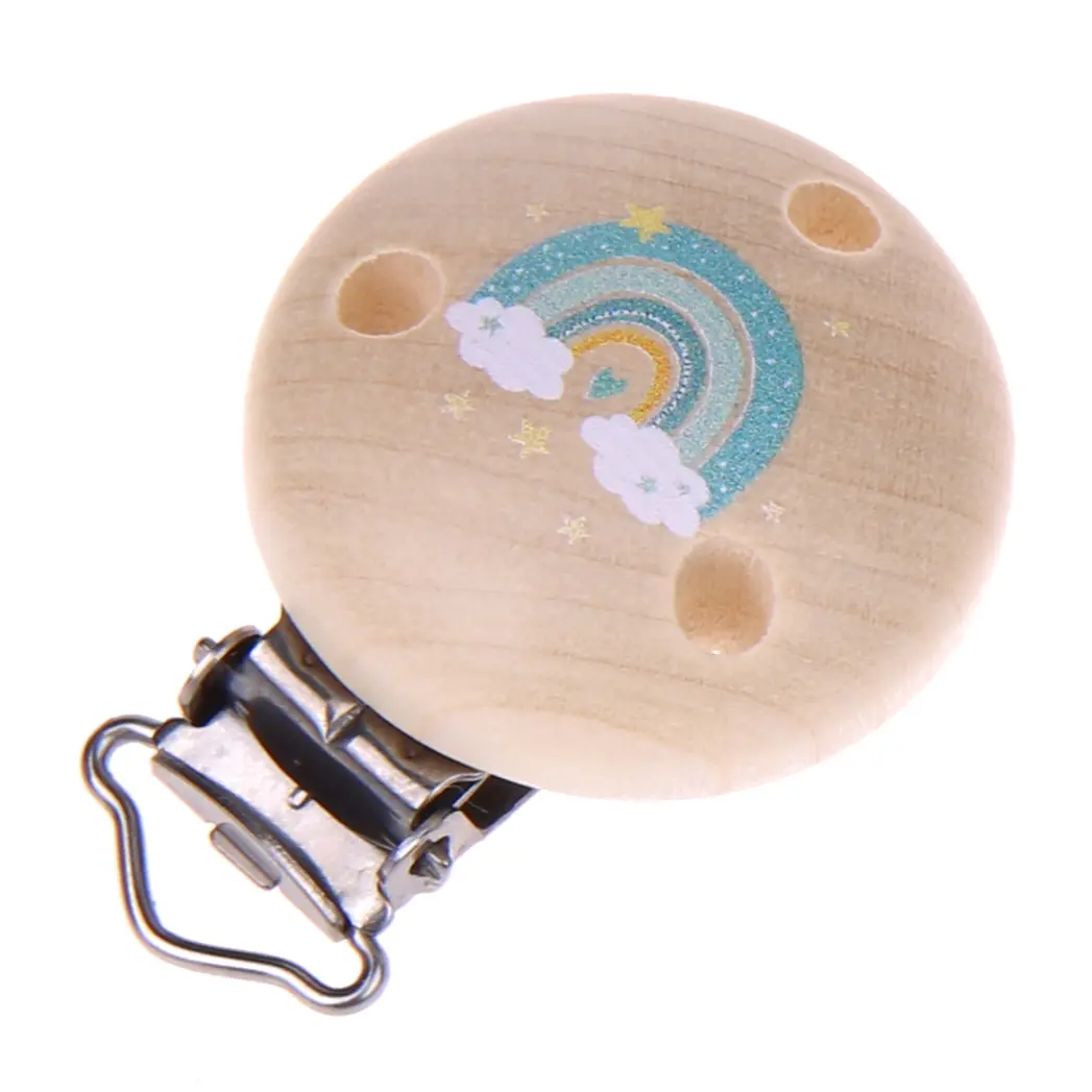 Pacifier clip rainbow mint 22 in stock 
