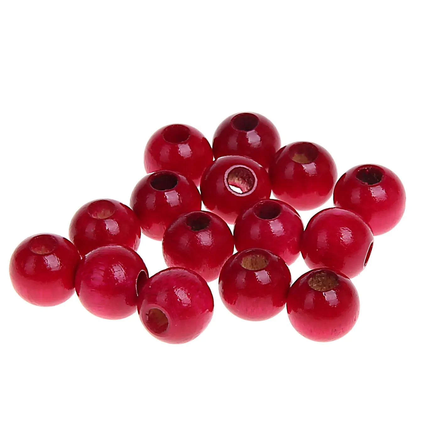 Holzperlen 8mm • 50 Stück bordeaux 81 auf Lager