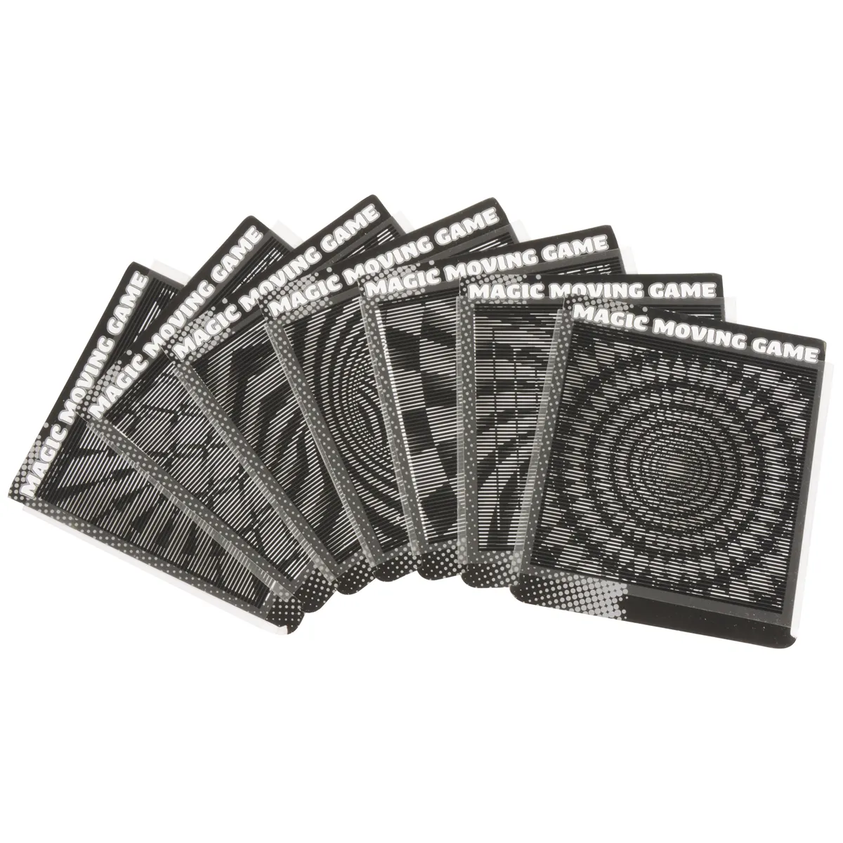 karten, Magic, Spielkarten, Ziehen, Magie, Playing cards, Magic moving game, schwarz weiß, Kartendeck, Spiralmuster