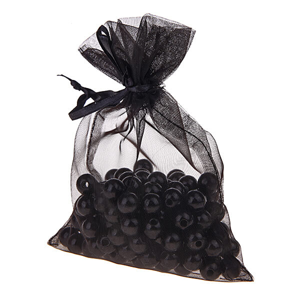 Organza bag black 50 in stock 