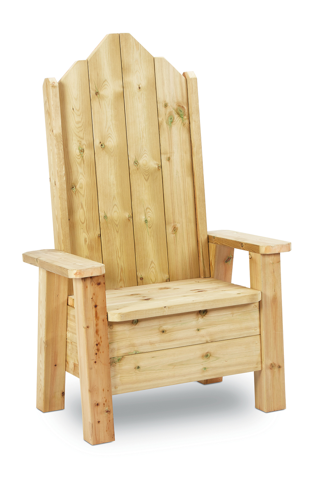 Holzstuhl, Gartenstuhl, Adirondack, Holzbank, Holzstuhl mit Armlehnen, Holzstuhl, Adirondack-Stuhl, Sitzmöbel, Holzstuhl mit Armlehnen, Naturholz