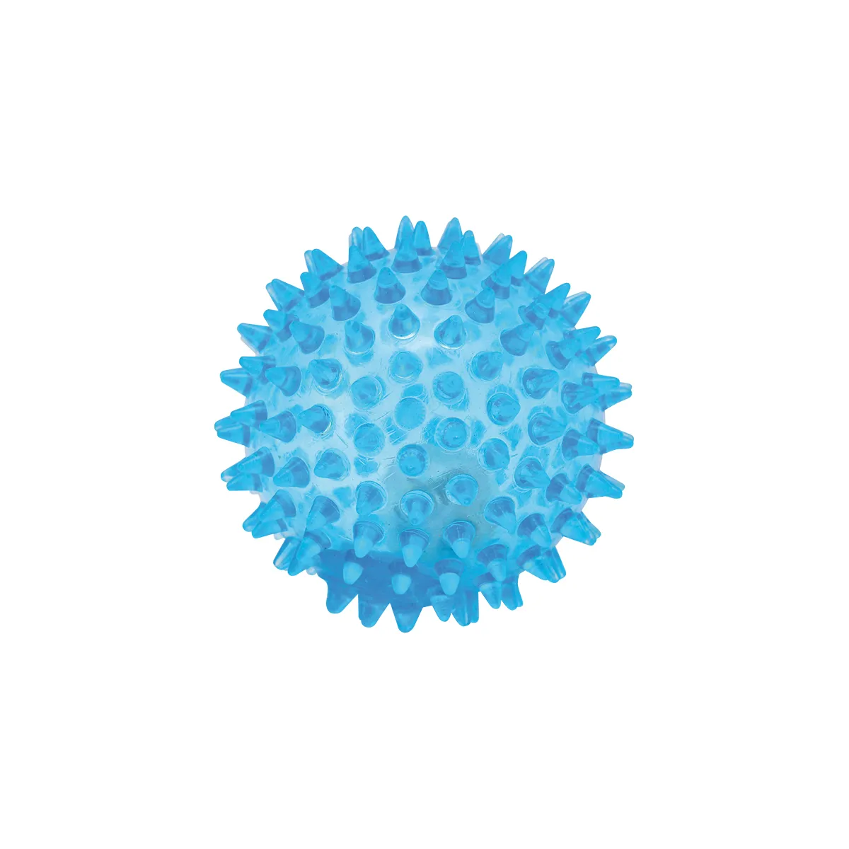 Kunststoffball, Spiky Ball, Gummi-Kugel, Massageball, Blau, Schwämmchenball, Gummi-Skubsball, Wackelball, Spikelball, Spielball
