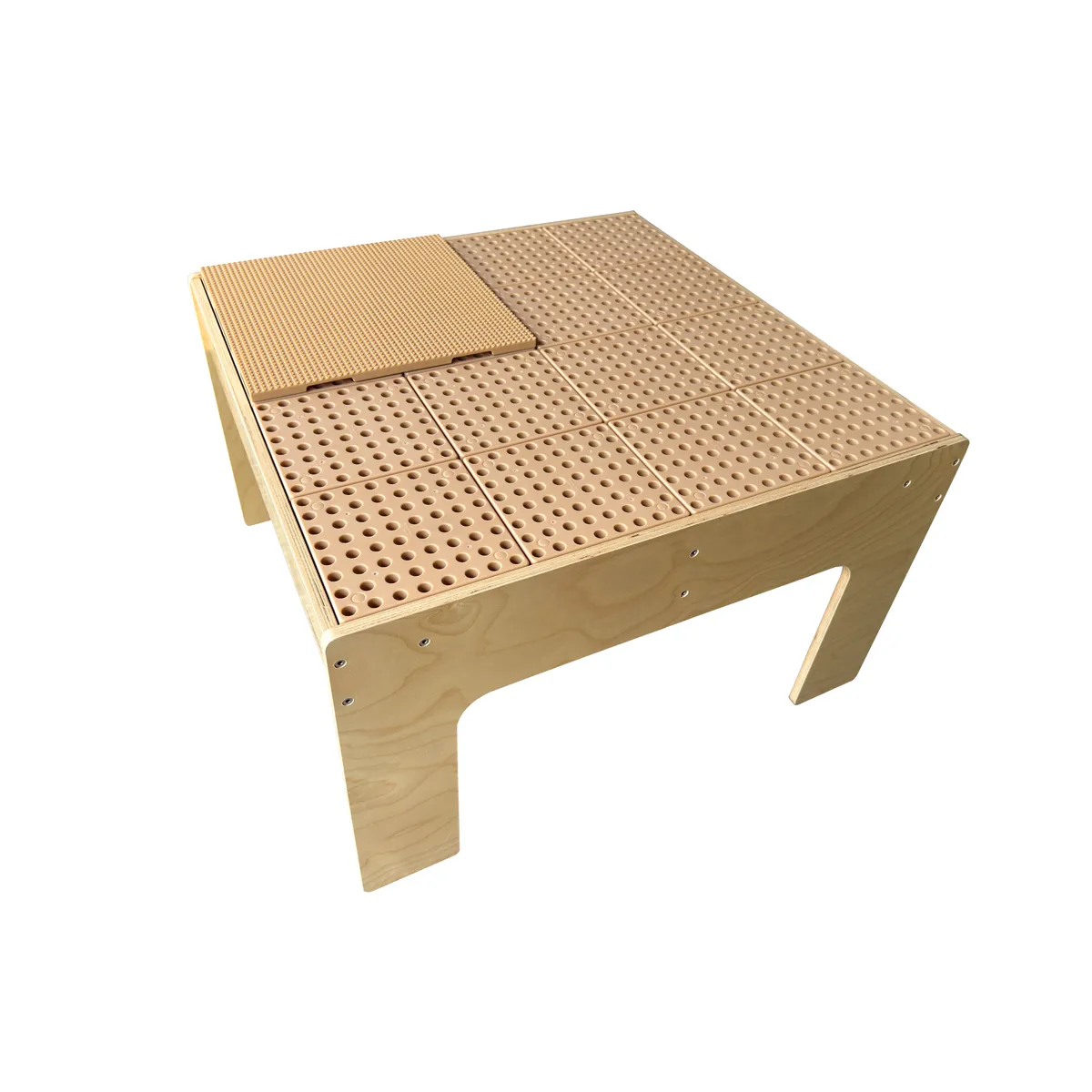 Holztable, Pultisch, Lochplatten, Modular Tisch, Baukasten Tisch, Holzstuhl, Tisch, Lochplatten, Pegs/Lochplatte, Baukasten-Tisch
