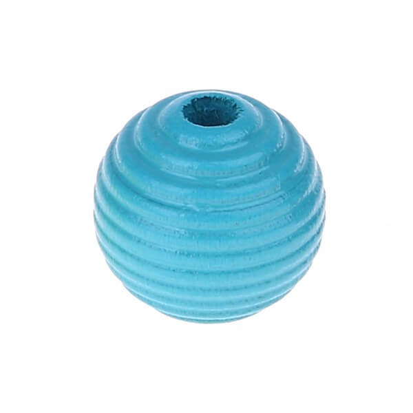 Grooved beads 14mm - 10 pieces light turquoise 139 in stock 