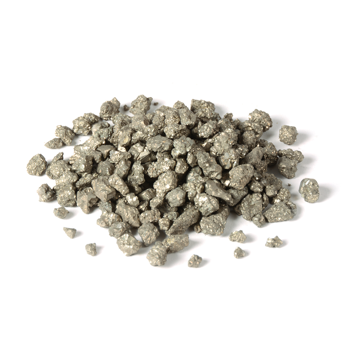 Glimmerndes Metall, Metallkörner, Granulat, Silbergrau, Schüttgut, granules, felsartig, silber, metallisch, Aggregation