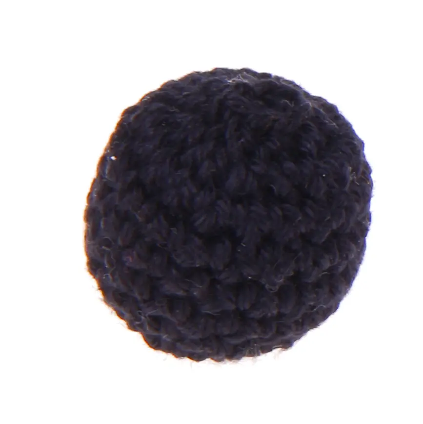 Crochet bead 25 mm black 140 in stock 