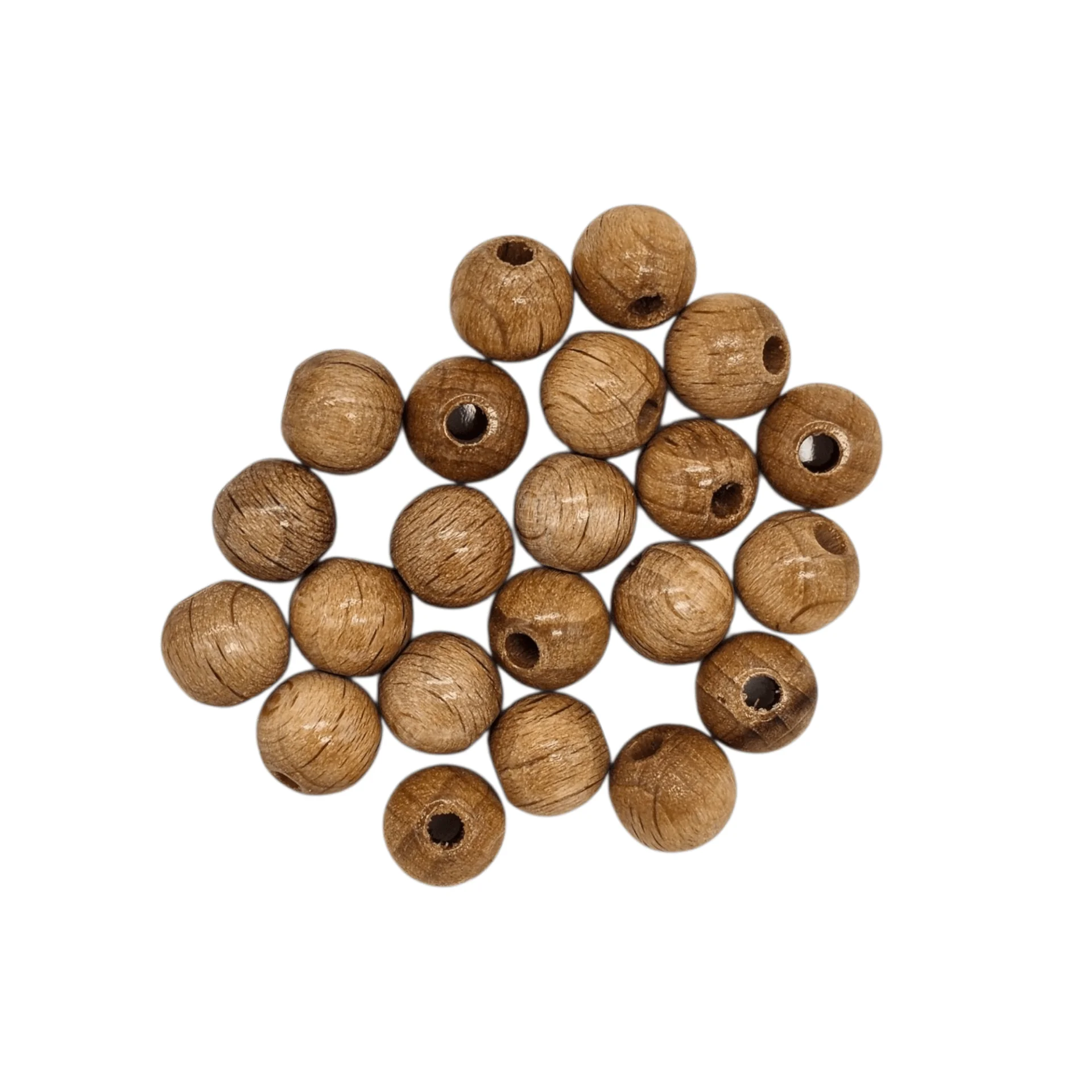 Holzperlen 8mm • 50 Stück Buche (natur lackiert) 574 auf Lager