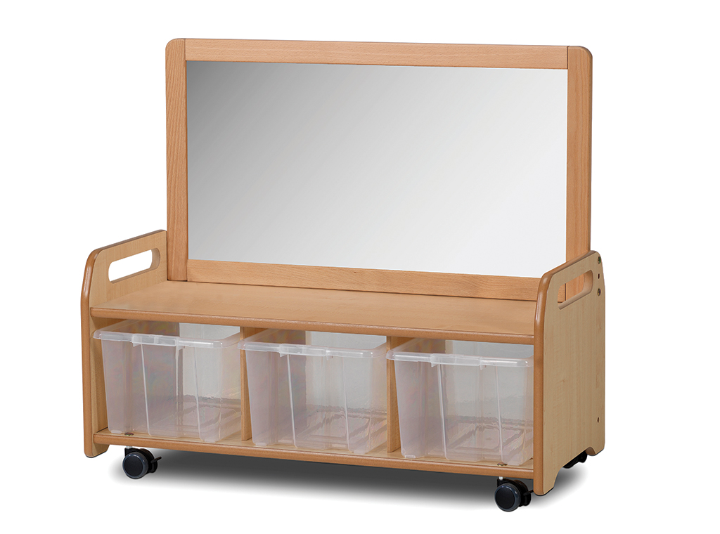 Kinderwerkbank, Wächter Spiegel, Aufbewahrungsboxen, Rollbar, Holz, Kinderzimmer, Wäscheregal, Spiegelkombination, Rollcontainer, Holz