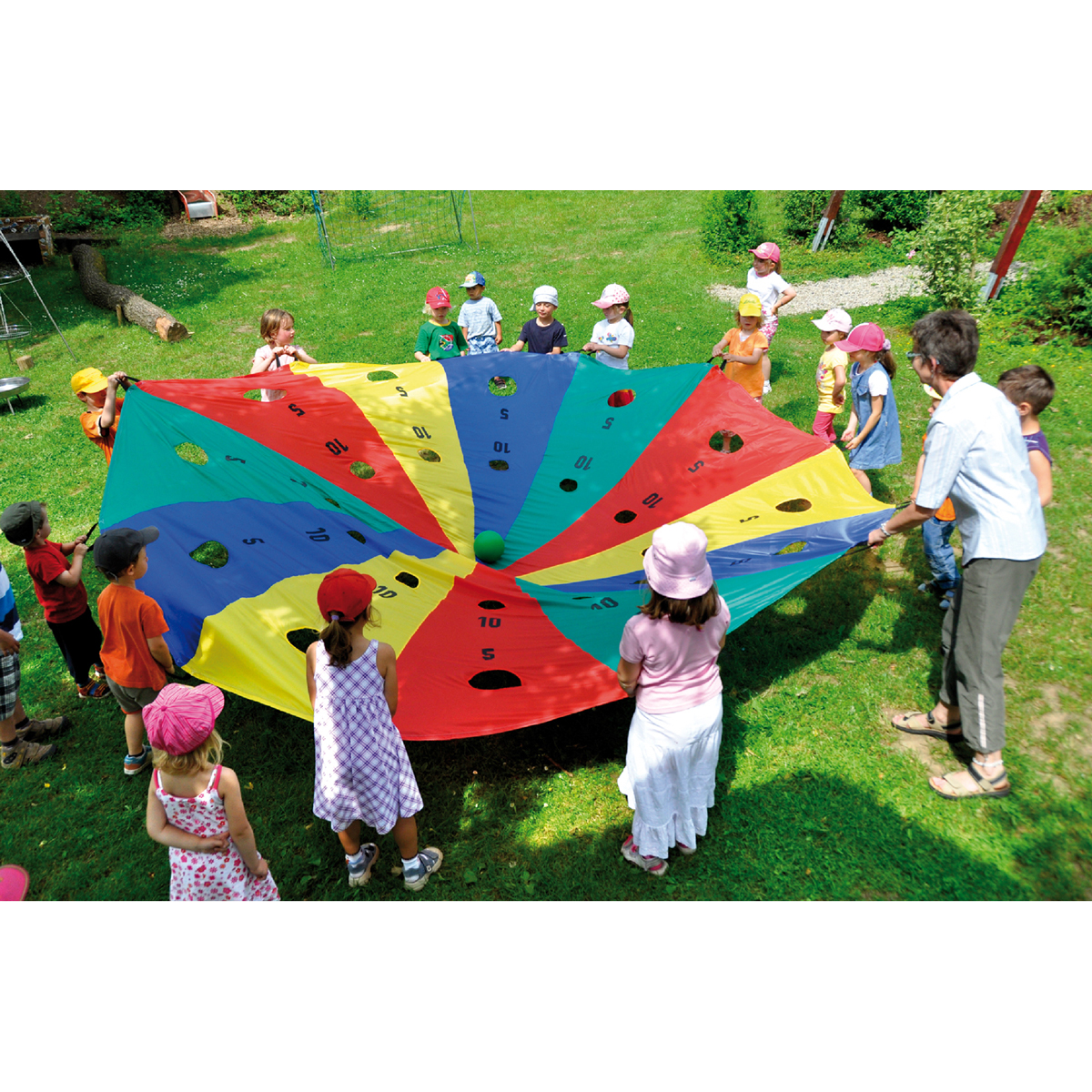 Spieltuch, Wasserspiel, Parcours, Kinder, Outdoor
