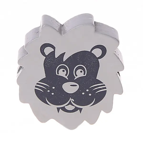 Lion motif bead light gray 902 in stock 