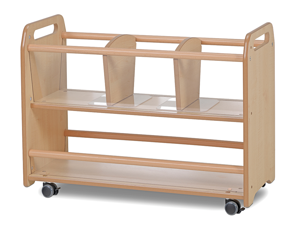 Beistelltisch, Holzregal, Rollwagen, Laufrollen, Kinderzimmer, holzregal, mobiles regal, auschleifen-rollen, kinderregal, rollregal