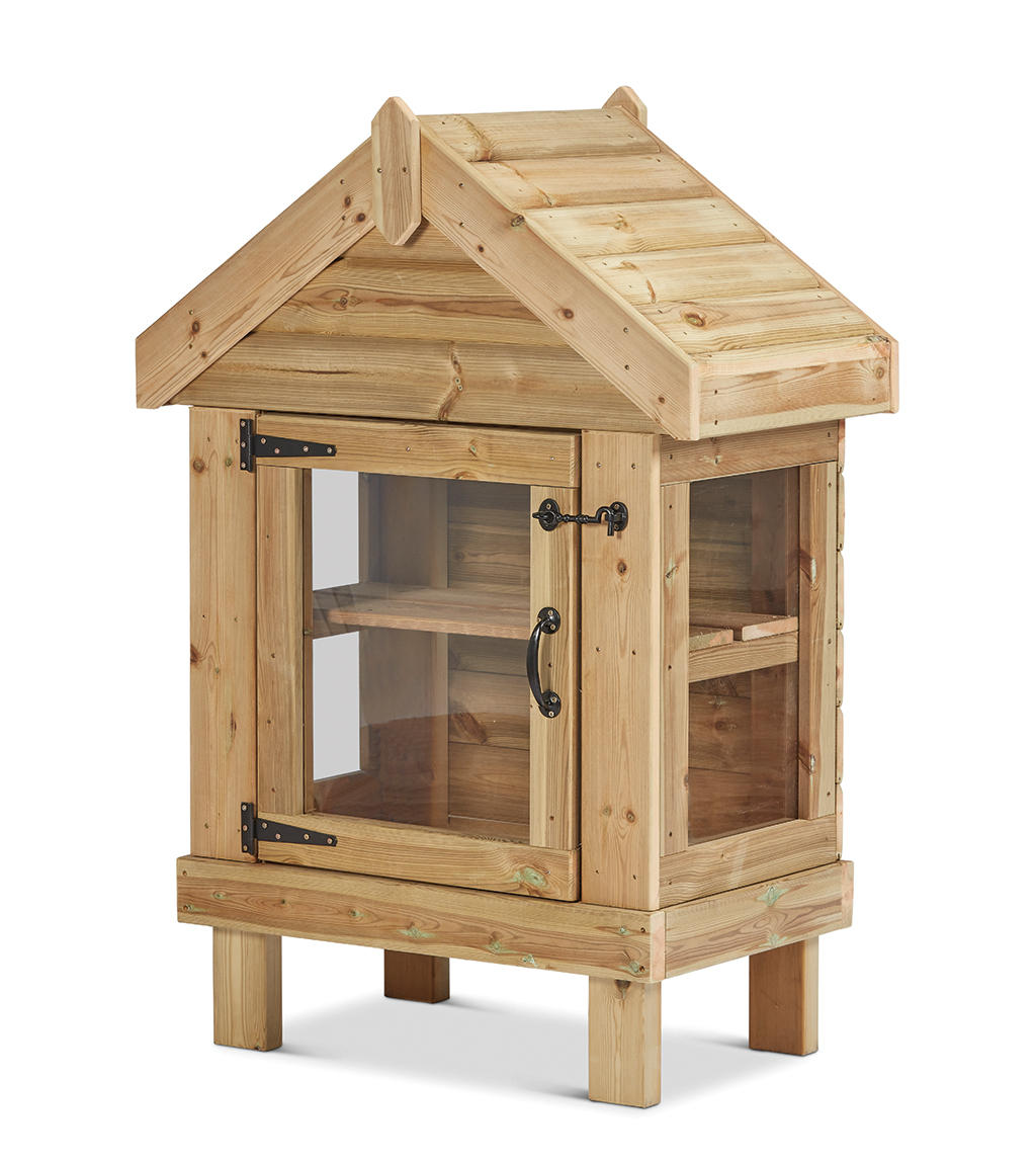 Holzhaus, Spielhaus, Sichtglas, Holzmöbel, Kinderoutdoor, Holzhaus, Gartenhaus, Schaukasten, Holz-Gartenhaus, Vogelhaus