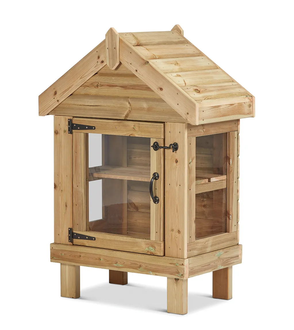 Holzhaus, Spielhaus, Sichtglas, Holzmöbel, Kinderoutdoor, Holzhaus, Gartenhaus, Schaukasten, Holz-Gartenhaus, Vogelhaus