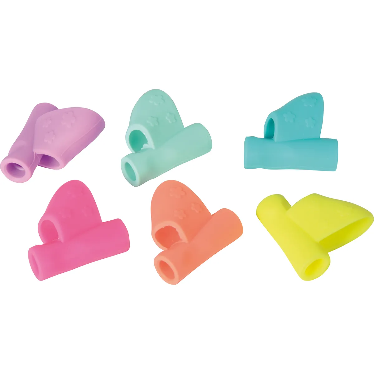 Schutzhülle, Wachs?, Kunststoffclip, Bunte Clips, Flügelform, Schlauchkappen, Schutzkappe, Silikon, Blaugrün, Flora-Muster