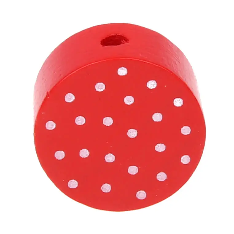 Motif bead disc dots red 227 in stock 