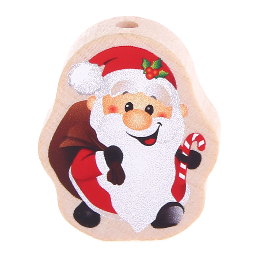 Santa Claus motif bead natural