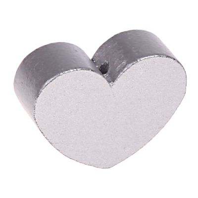 Motif bead shaped bead heart large silver 2126 in stock 