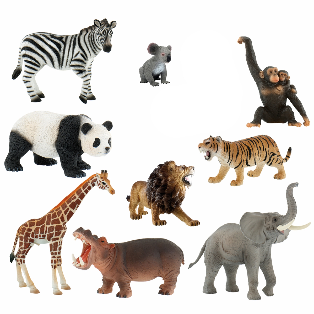 Tierfiguren, Tierwesen, Tierstapel, Tiermodelle, Zoo-Tiere