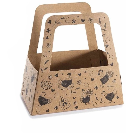 Tasche aus Kraftpapier mit Hühner-Motiv 2 24 in stock 