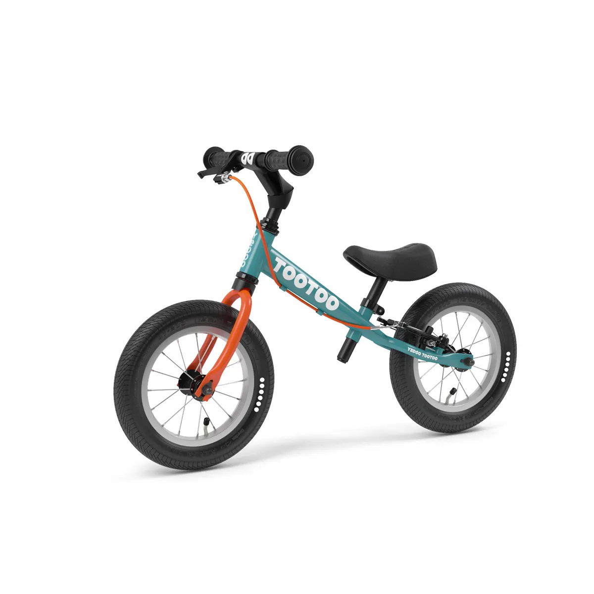 Kinderfahrrad, Laufrad, Balancebike, orange Rahmen, Tanky?, Kinderfahrrad, Balance Bike, Rahmen aus Metall, 2 Räder, Vorderrad Gabel orange