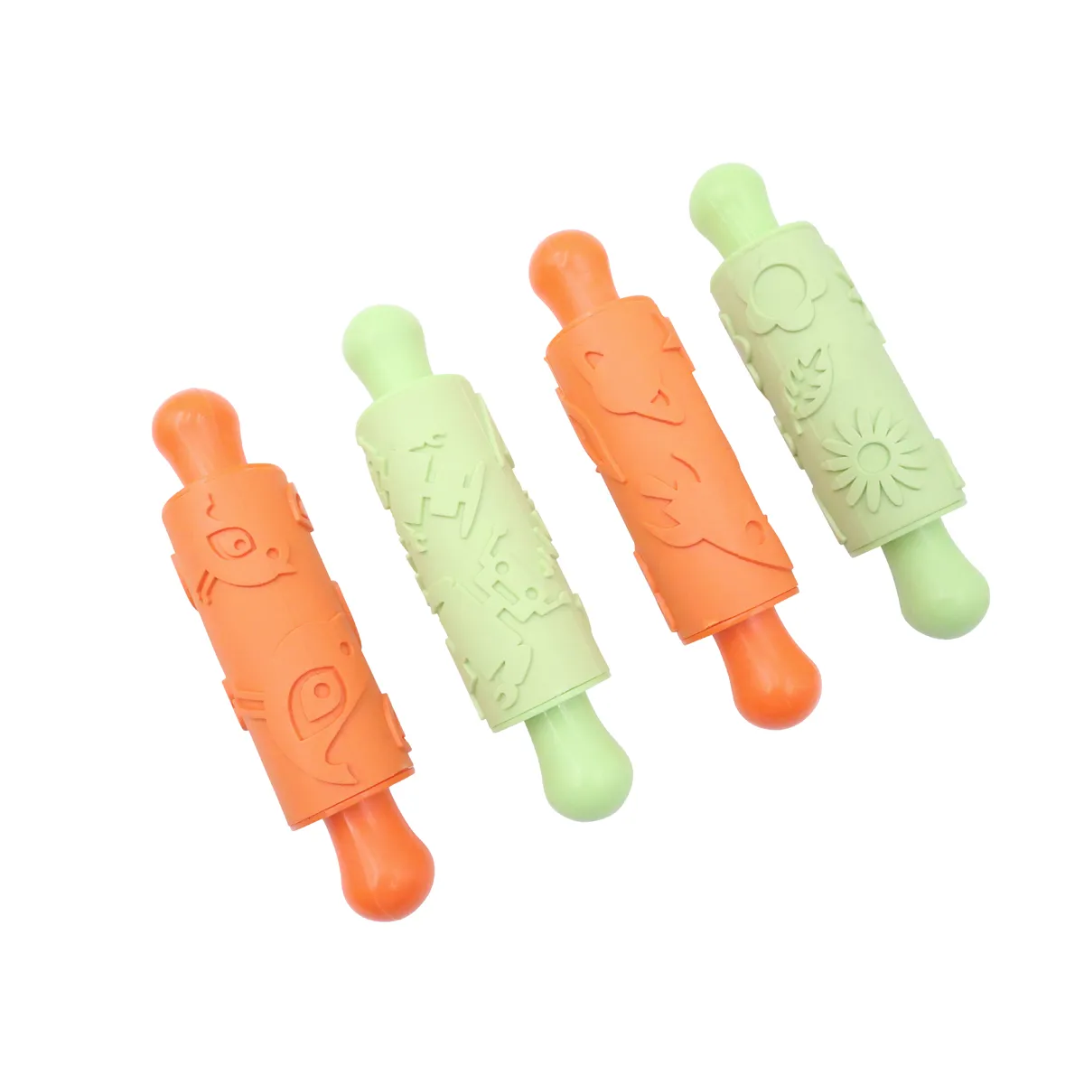 Kuchenrolle, Ausstechformen, Keksstempel, Nilpe Silikonrollen, Backwerkzeug, Spielteig-Roller, Ausstecher, Stempelwerkzeug, Ausrollrolle, Silikonrolle