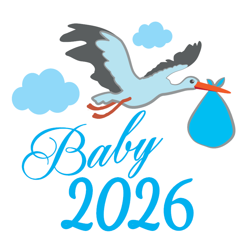 Mini-Motivperle Baby 2026 - 16mm baby blue 20 in stock 