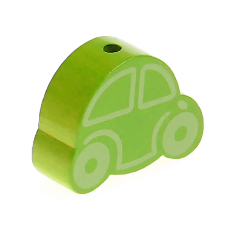 Car motif bead yellow-green 361 in stock 