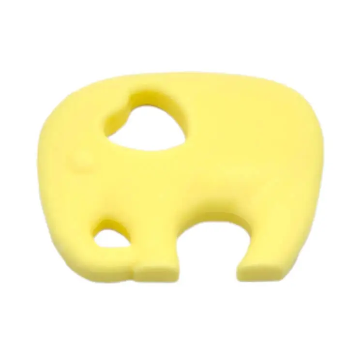 Teething ring elephant pastel yellow 61 in stock 