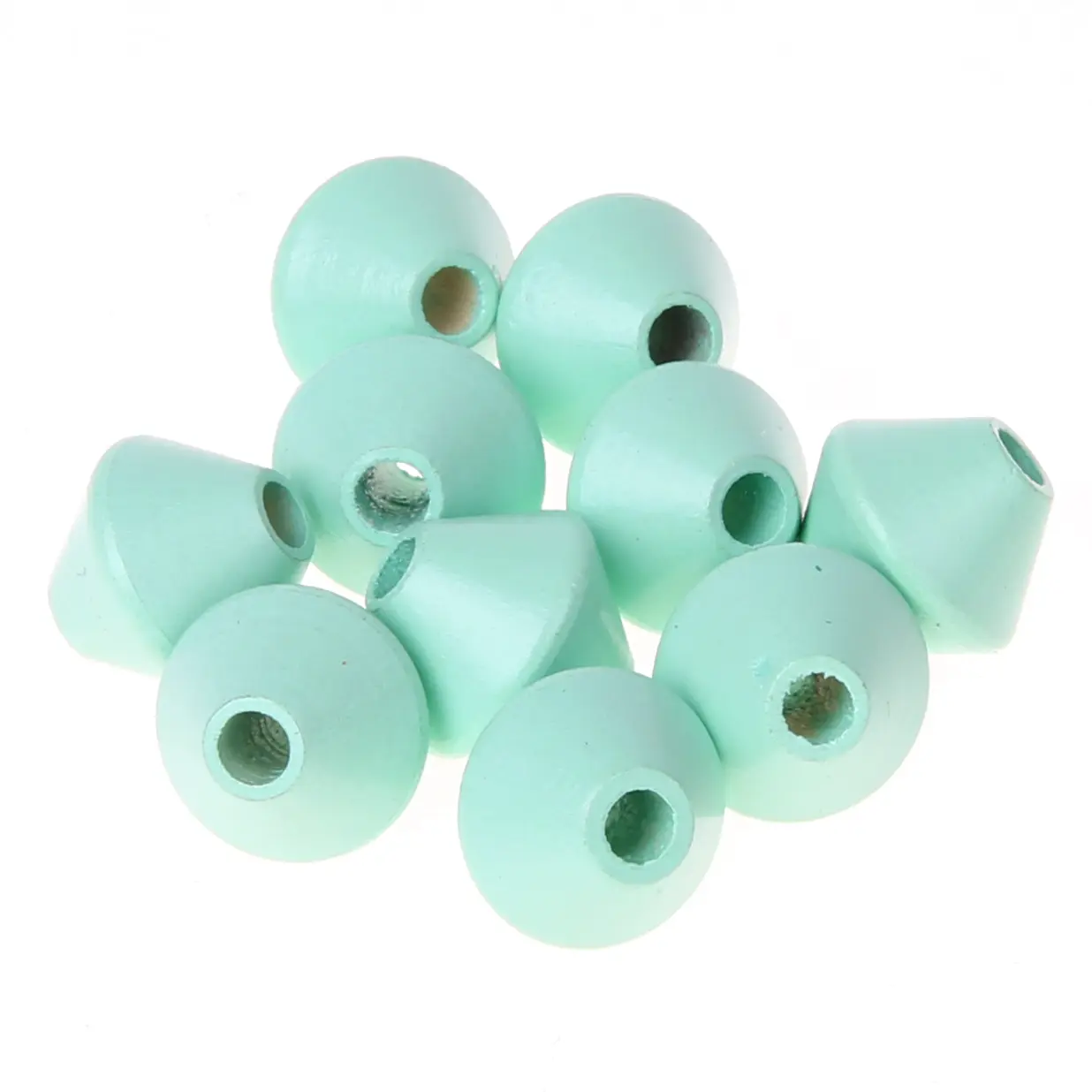 Spinning top beads 12mm - 25 pieces mint 127 in stock 
