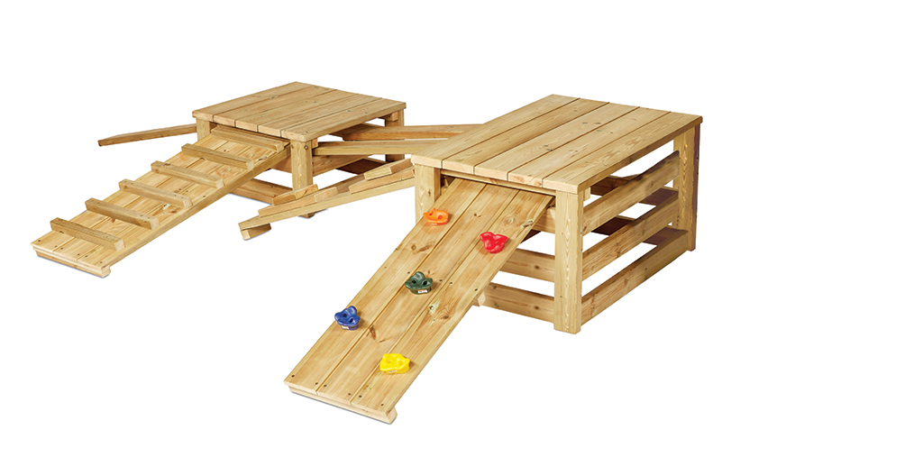 Holz-Spielturm, Kletterturm, Kletterwand, Rutschenstufe, Spielset aus Holz, Klettergerüst, Holzspielhaus, Kletterwand, Spielturm, Rutsche (aus Holz)