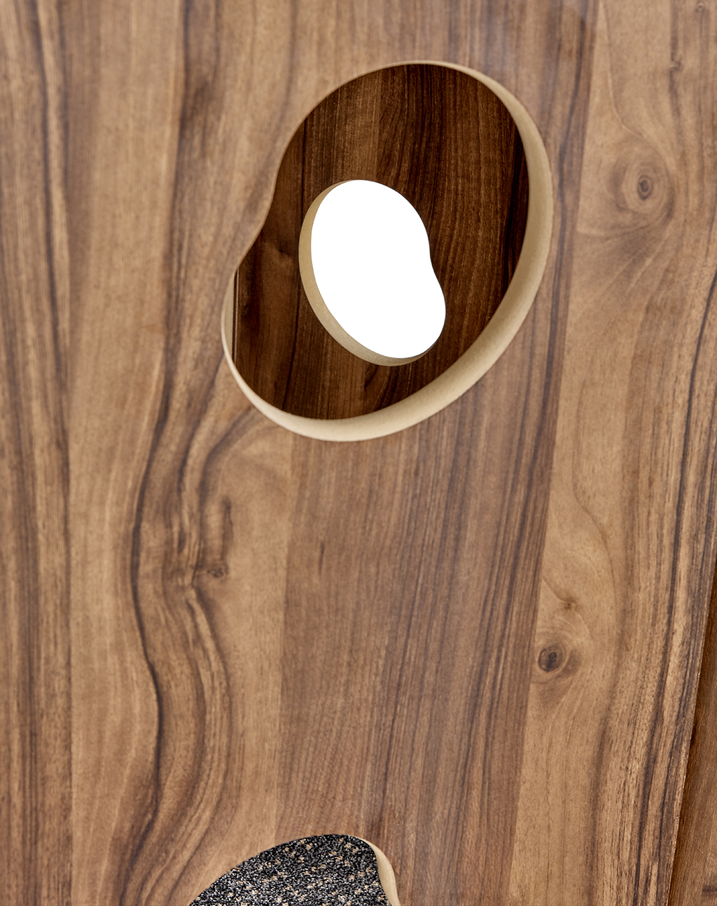 holz, boden, türgriff, loch, muster, holz, plattenboden, rundloch, holzoptik, öffnung