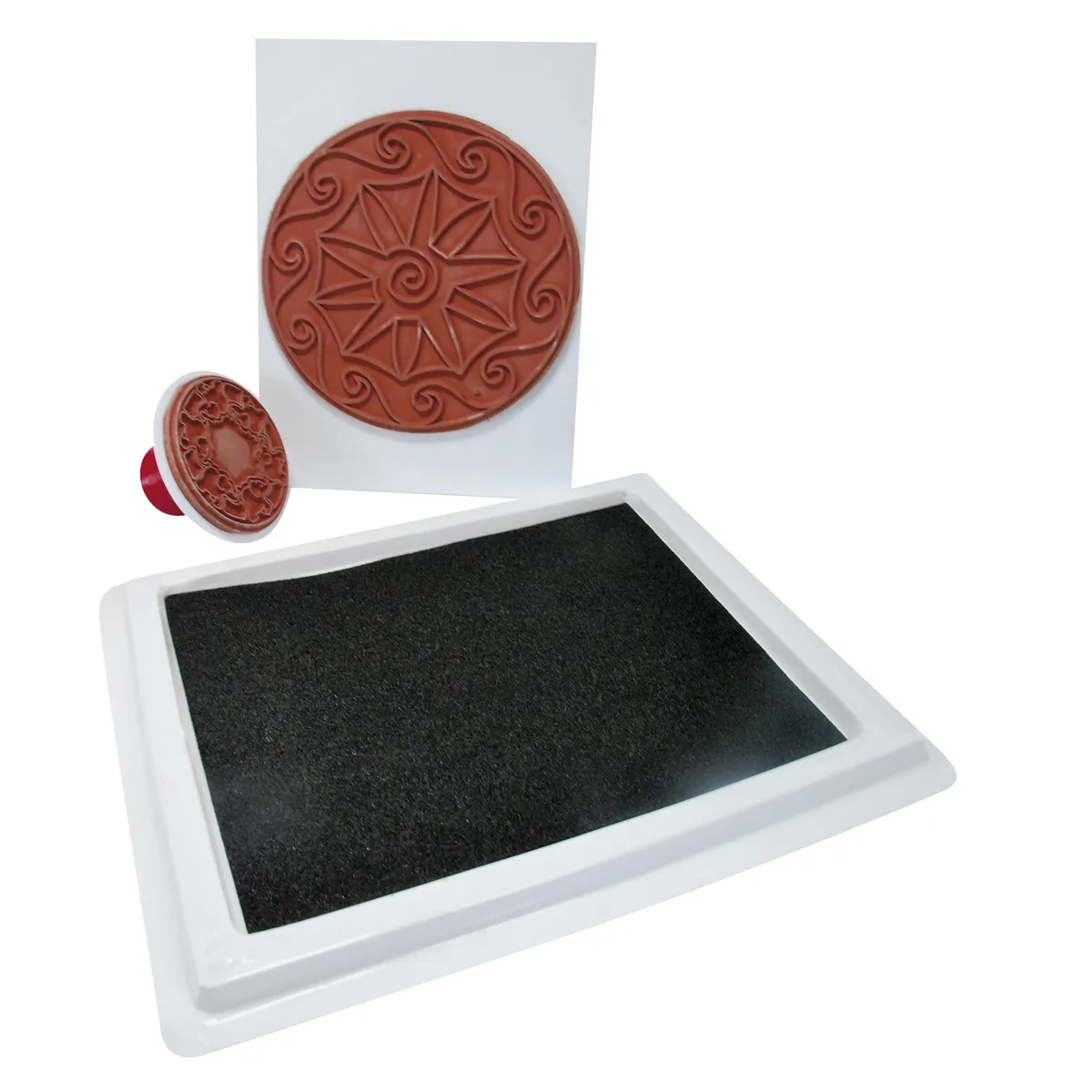  Stempelkissen, Rundstempel, Gummi Stempel, Handwerkswerkzeug, Stanze, stempel, gummistempel, präge, dekoration, strukturiert