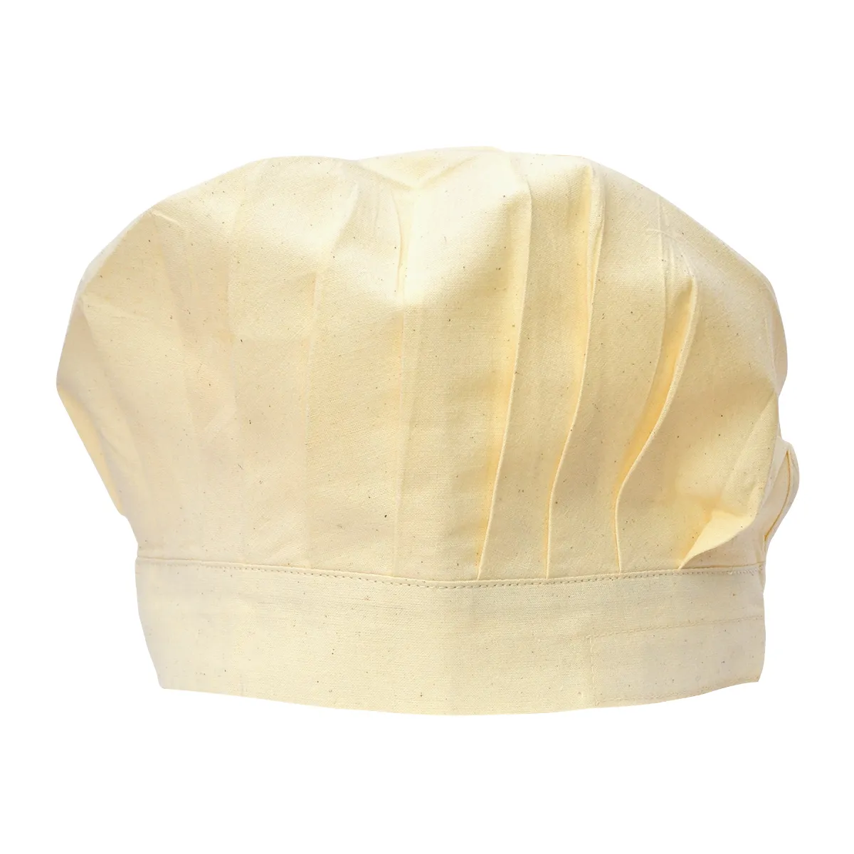 Kochmütze, Schürzenhut, Küchenhut, Beige, Stoffmütze, Kochmütze, Backmütze, Milchweiß, Stoffmütze, Einfarbig