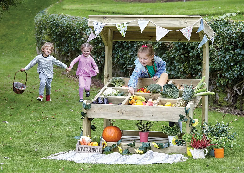 holzregal, obst und gemüse, vorratsstand, pumpkin, pflanzen, holzregal, obst und gemüsestand, gartenstand, kinder spielzeug?, pflanzen dekor