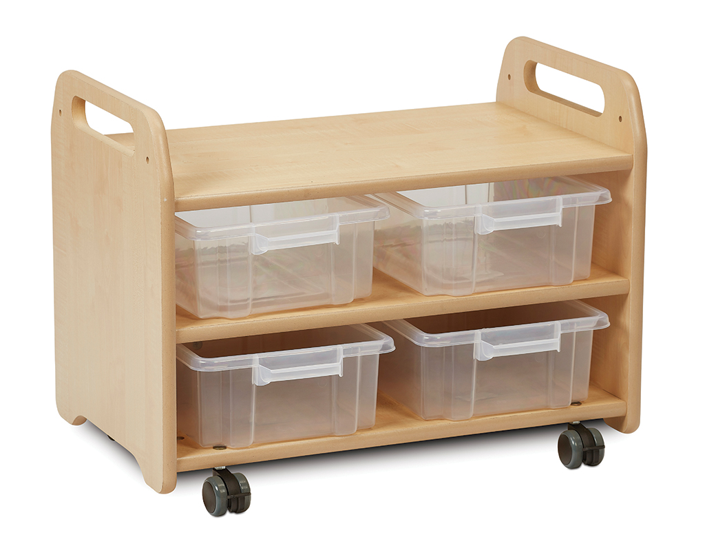 Holzkabine, Kästenwagen, Aufbewahrung, Plastikboxen, Rollbar, Holzküche, Rollwagen, Aufbewahrungswagen, Kistenboxen, Laufrollen