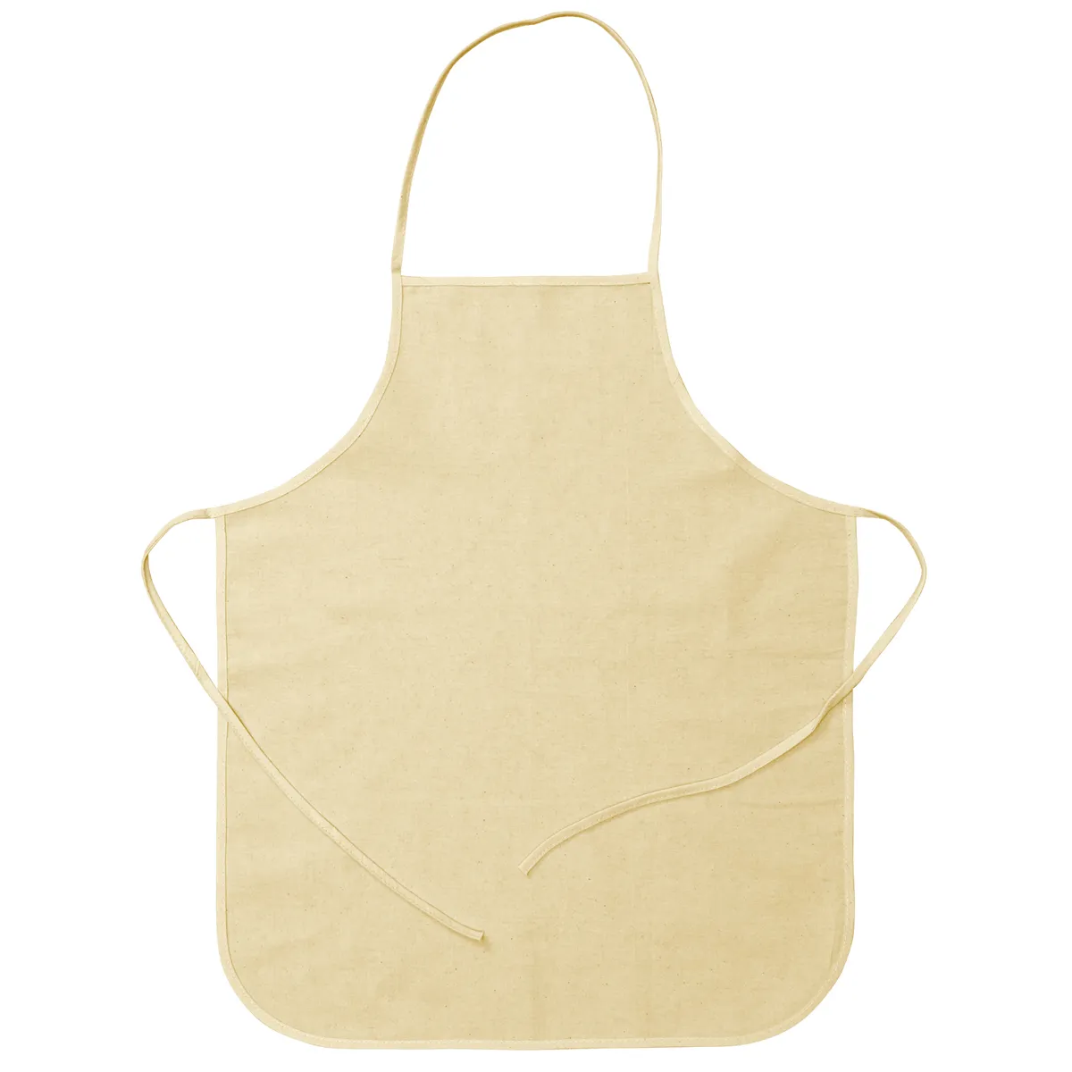 Schürze, Küche, Stoff, Beige, Trägerbund, Kochschürze, Baumwolle, Beige, Halsschürze, Unisex