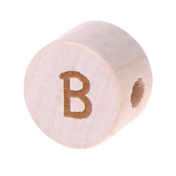 Letter beads disk laser engraving Ø 11 mm B 330 in stock 