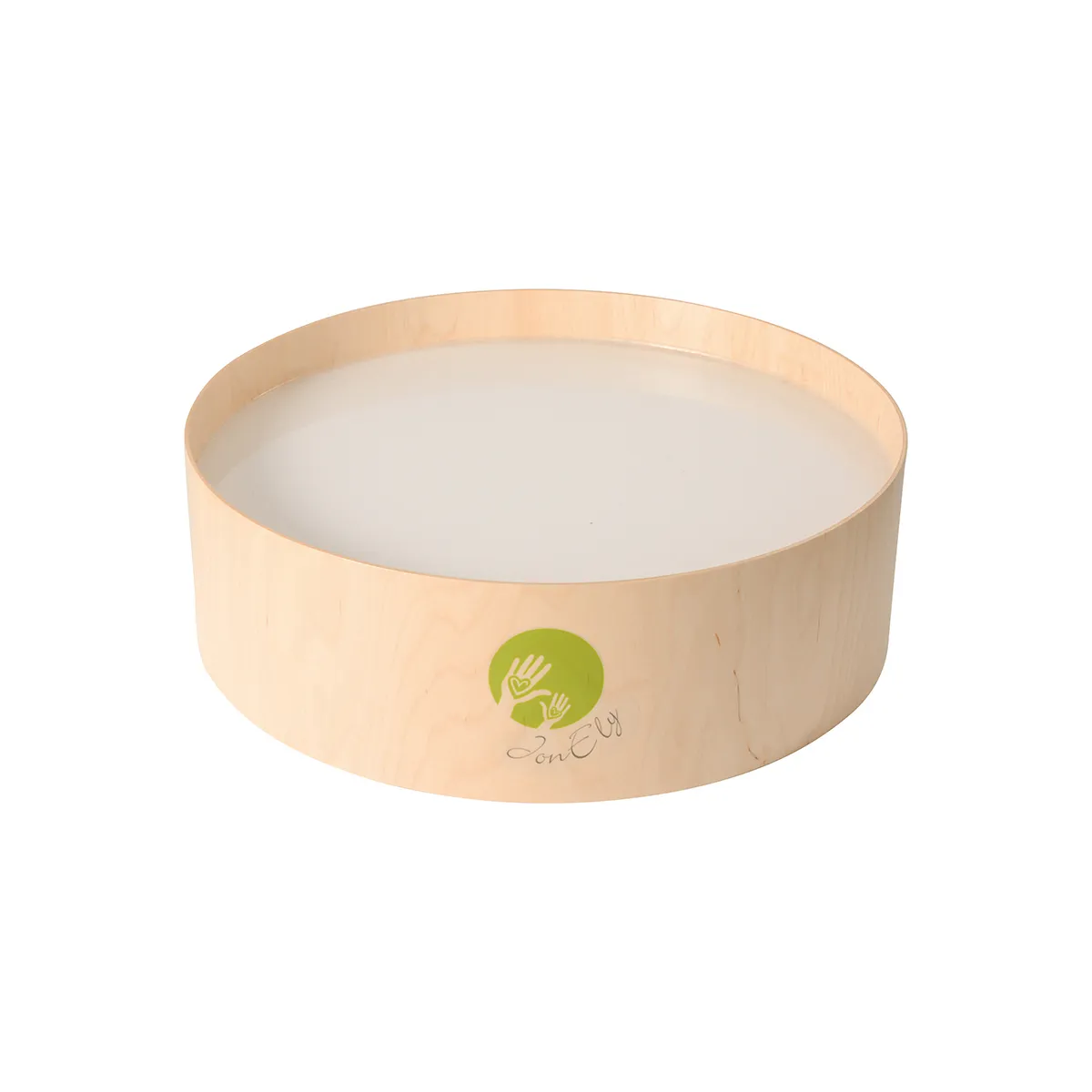Schale, Holz, Rund, Becken, Naturholz, Holzkorb, Holzschüssel, Rund, Naturholz, Logo-grün