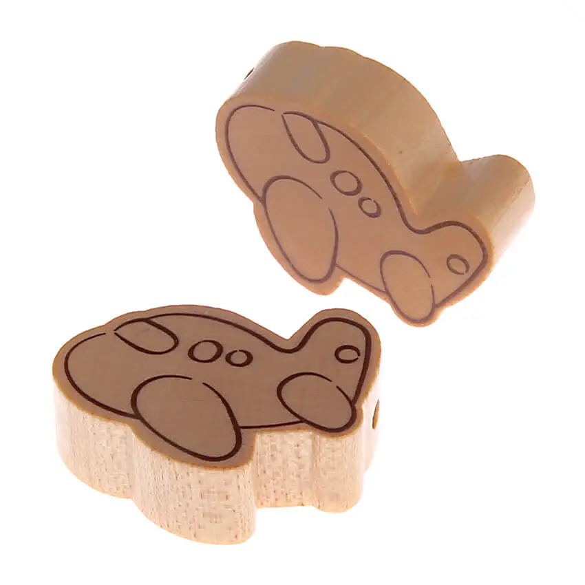 Airplane motif bead nature 346 in stock 