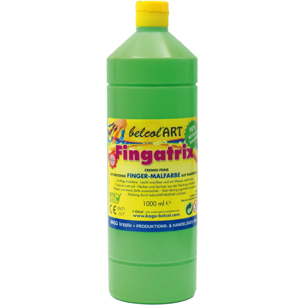Farbige Tintenfarbe, Fingerfarbe, Malfarbe, Kunstbedarf, 1200 ml, Fingerfarbe, Flüssigfarbe, Kunstbedarf, Grün, 1.0 L